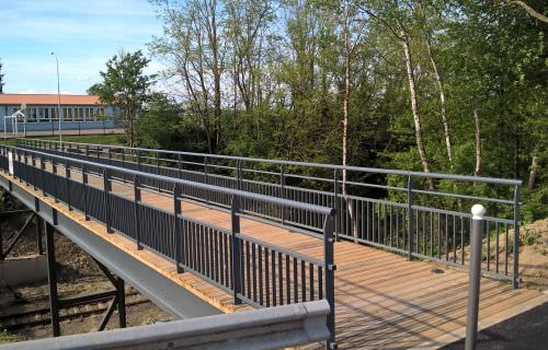 Passerelle piétonne et cyclable à Rech Sarralbe