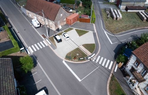 Aménagement d'un carrefour Rue des Verriers - Rue des Sabotiers