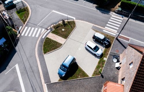 Aménagement d'un carrefour Rue des Verriers - Rue des Sabotiers