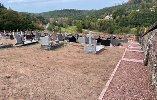 Aménagements au cimetière