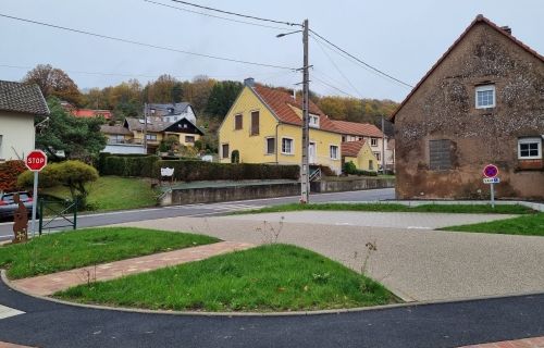 Aménagement d'un carrefour Rue des Verriers - Rue des Sabotiers